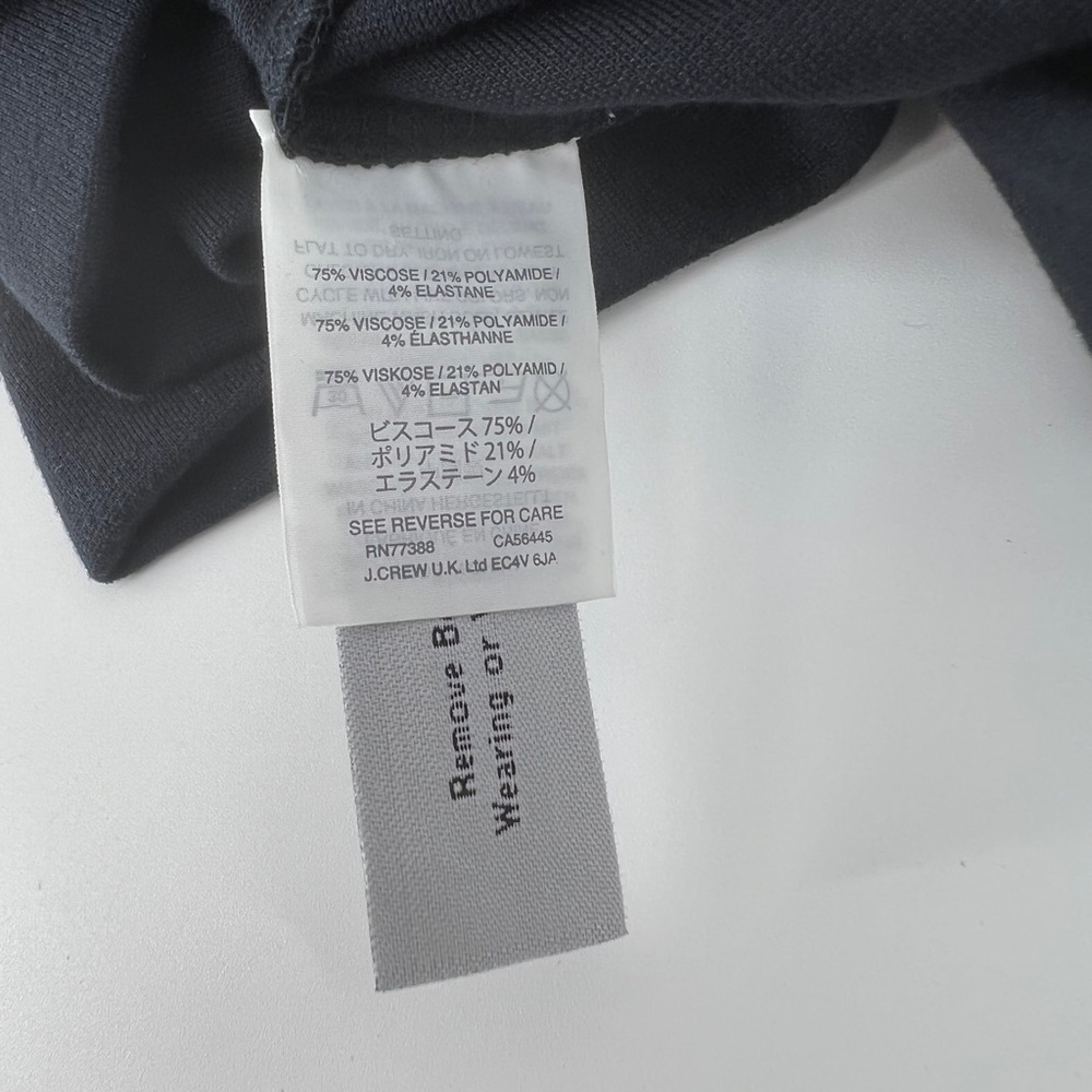 J Crew pleated ponte dress women's size 6 black - Picture 6 of 8